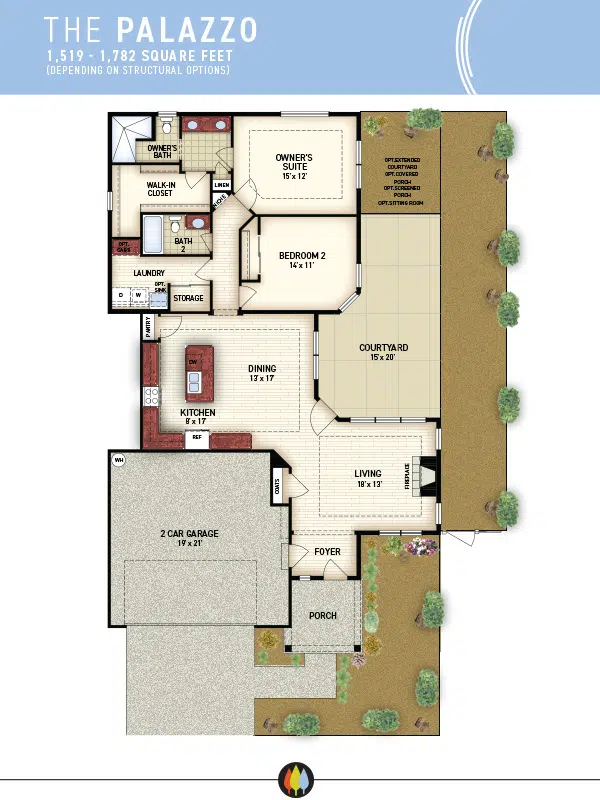 NewStyleCommunities | Palazzo Model - Floorplan Image