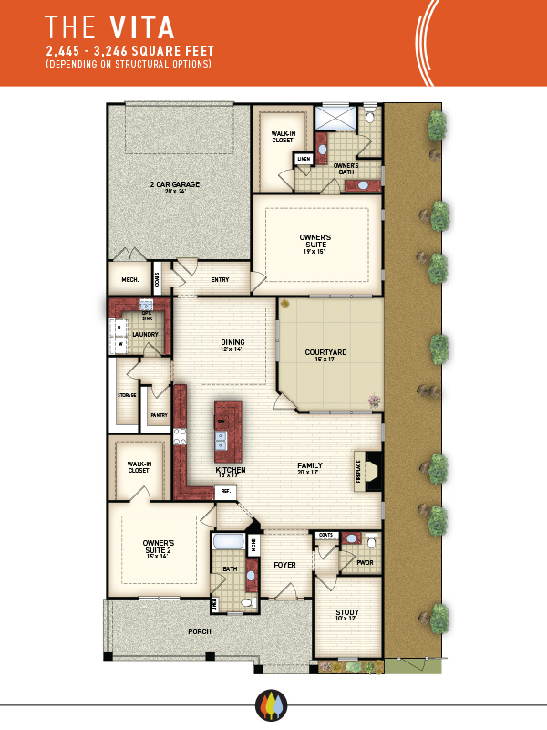 NewStyleCommunities | Vita Model - Floorplan Image