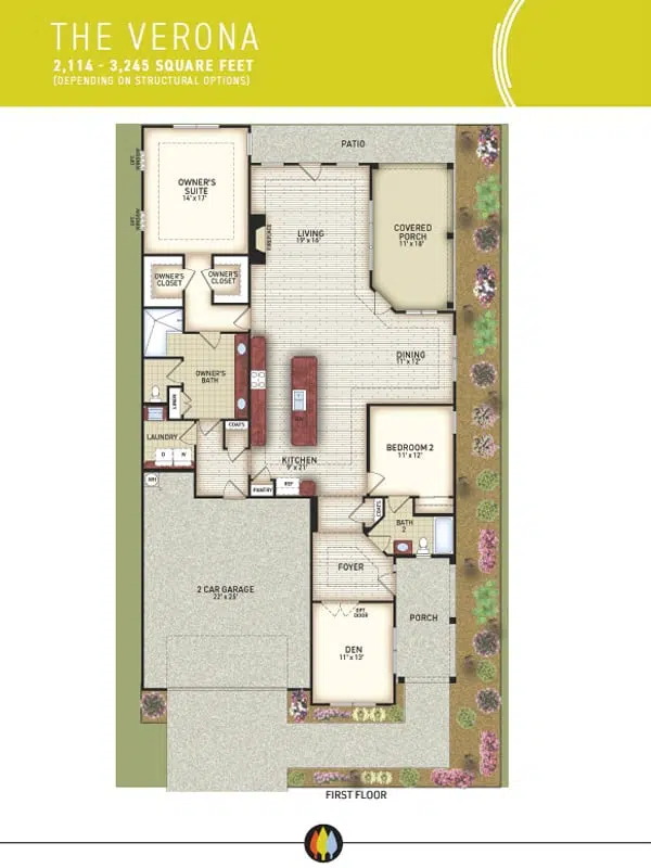 NewStyleCommunities Model Verona Floorplan Thumbnail