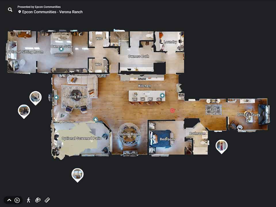 Epcon Communities Verona Model Interactive Floorplan Thumbnail